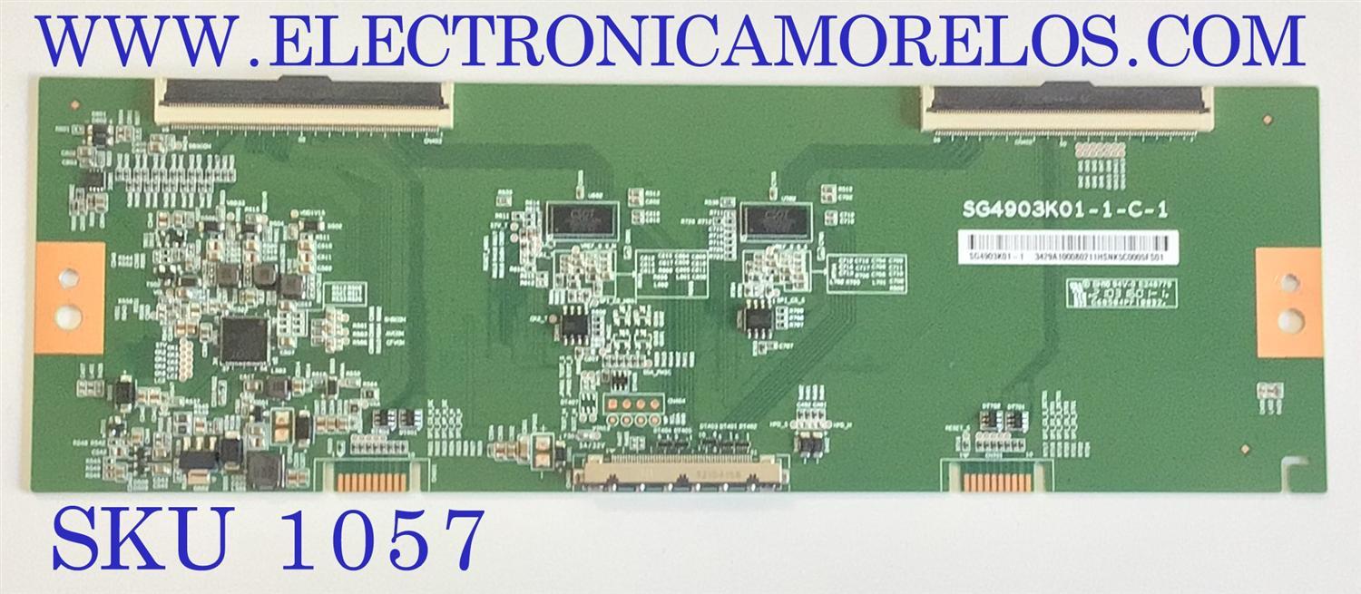 T-CON PARA MONITOR SAMSUNG / NUMERO DE PARTE 3429A10008 / SG4903K01-1-C-1 / DISPLAY SG4903K01-1 / MODELO C49HG90DMR